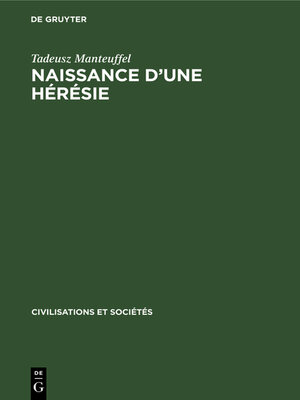 cover image of Naissance d'une hérésie